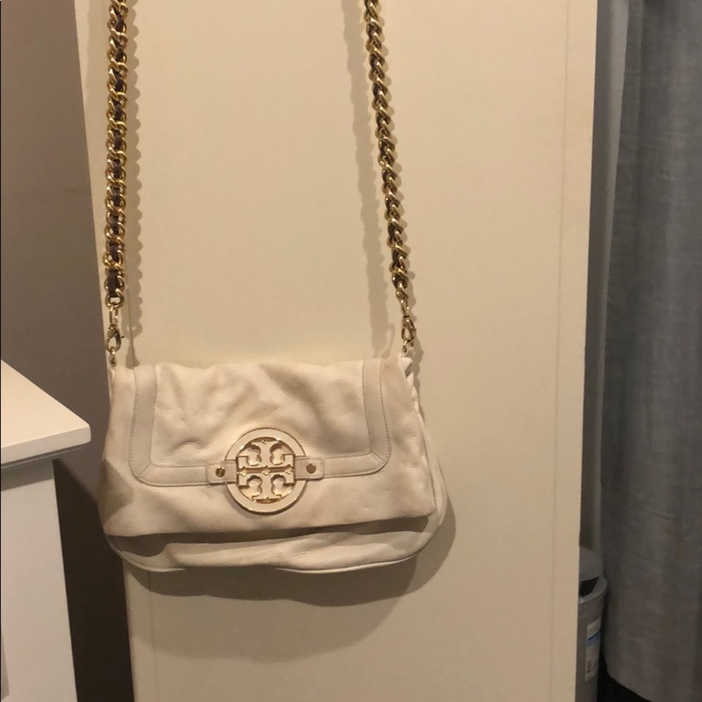 Tory Burch White Leather Crossbody